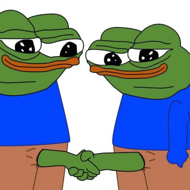 pepe shake hands